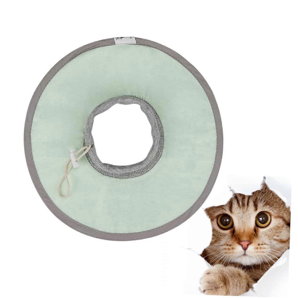 Lightweight Breathable Cat Elizabethan Collar Post Surgery Adjustable Fit Scratch Protective For Cats