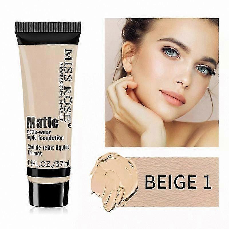 Matte Liquid Foundation with Concealer and Primer Waterproof