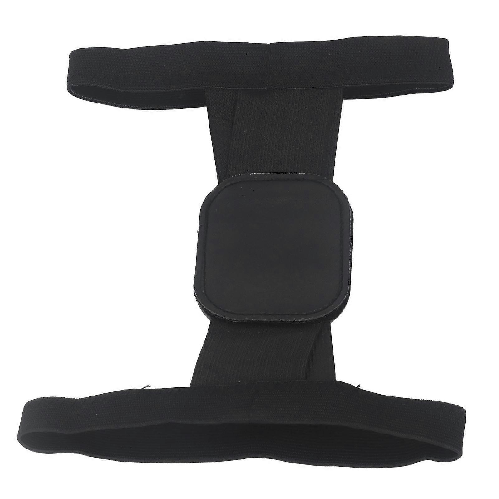 Back Spine Correction Belt Black L Size Unisex Breathable Support