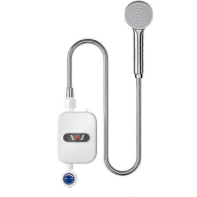Compact Electric Tankless Water Heater with LCD - Instant Shower Use