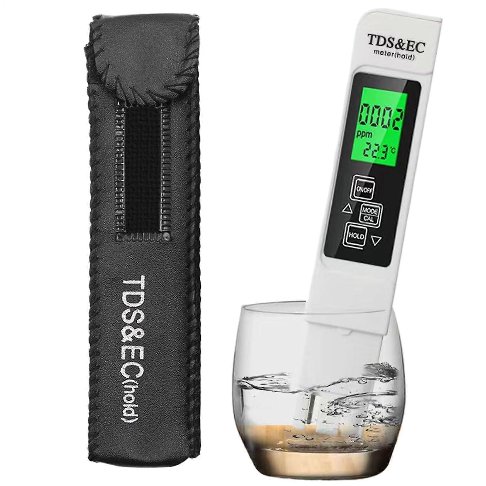 TDS Meter 4In1 Digital Water Tester With LCD Pen Display, Water Quality Meter For Drinking Water, Hydroponics Pools