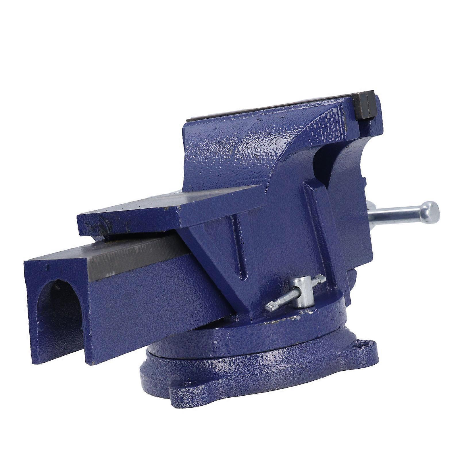 6 Inch Bench Vise Heavy Duty 360° Rotating Base, 130mm Jaw Capacity