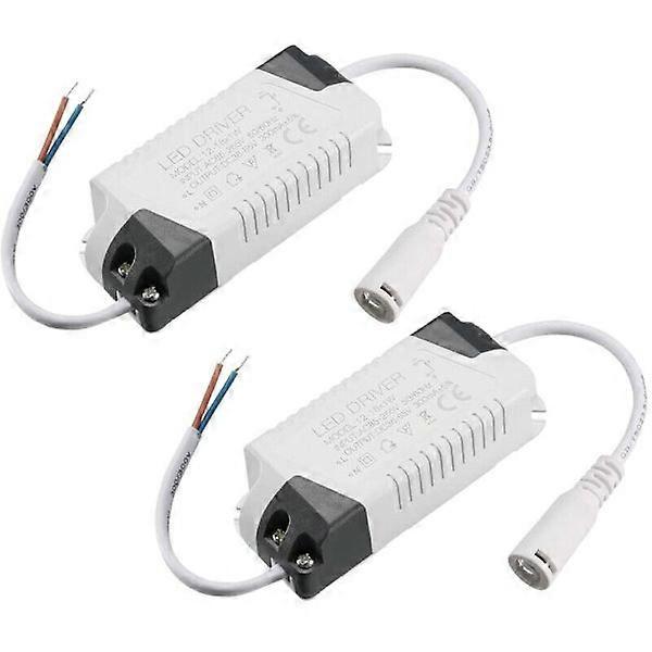 LED Driver 12-18W Constant Current 300mA High Power AC 85-265V Output 36-65V DC External Power Supply Connector 2pcs