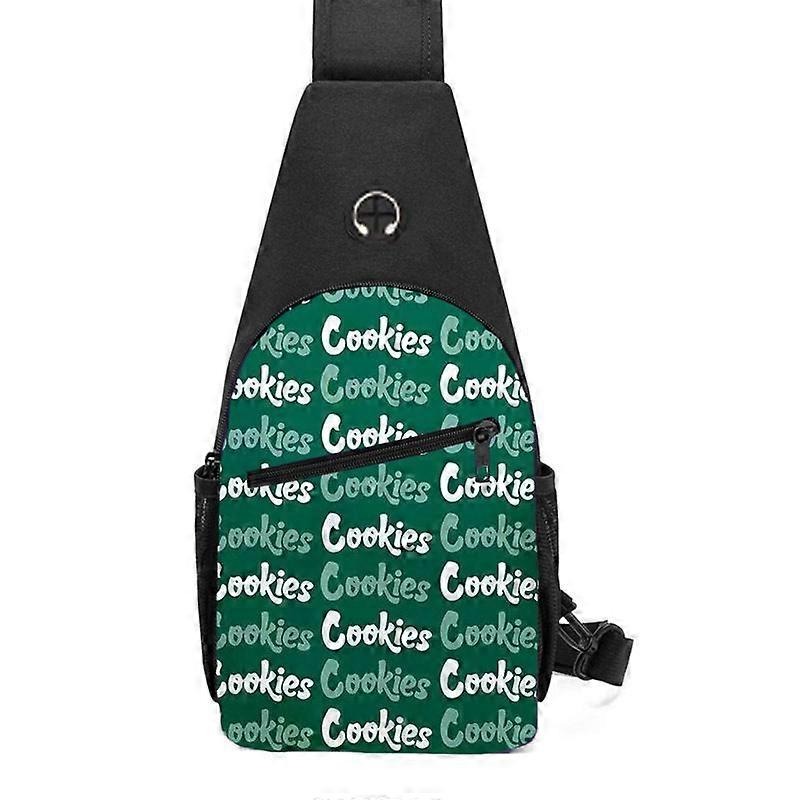 Cookies Unisex Shoulder Bag Sports Casual Sling Backpack Lightweight Durable Large Capacity Fashionable