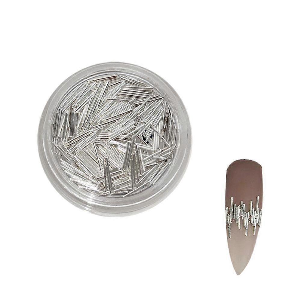 Metal Reflective Strips, High-Quality Nail Stickers for Long-Lasting Shine - 4mm & 7mm Sizes, Easy Application & Multiple Uses