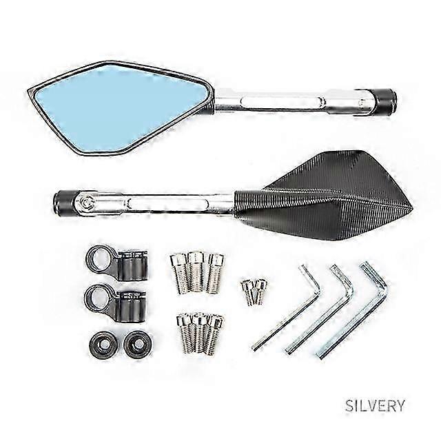 Motorcycle Handlebar Rear View Mirror Hd Glass Rearview Side Mirror...