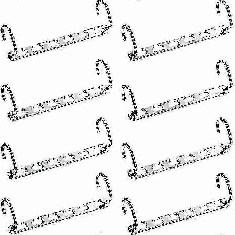 8pcs Multiple Coat Hanger, Space Saving Clothes Hanger Rack For Dre...