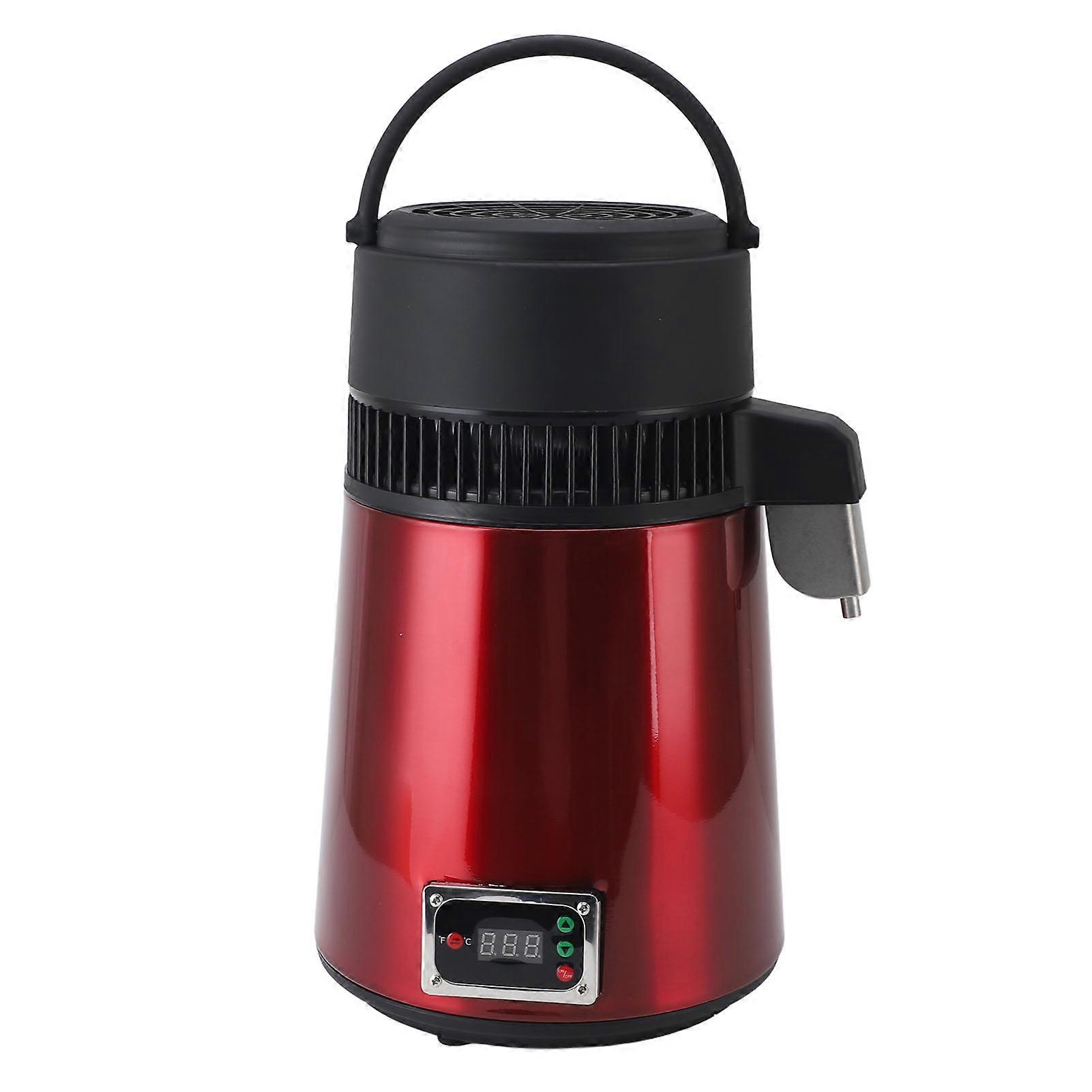 750W 4L Stainless Steel Water Distiller with Glass Container US Plug