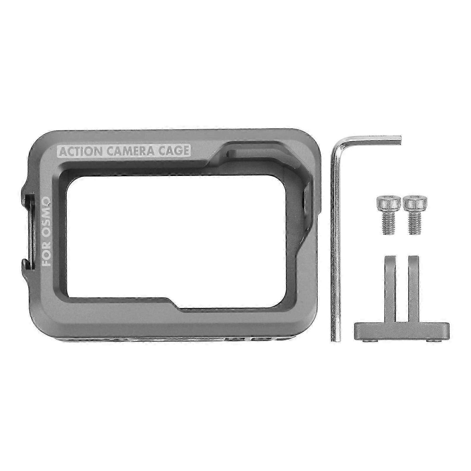 Aluminium Alloy Case for OSMO Action Camera Housing Shell Case Protective Cage with 2 Cold Shoe Mount