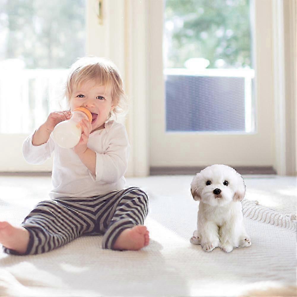 محاكاة دمية المالطية دمية المهدئة لطيف أفخم لعبة دمية Bichon فريز الحلي