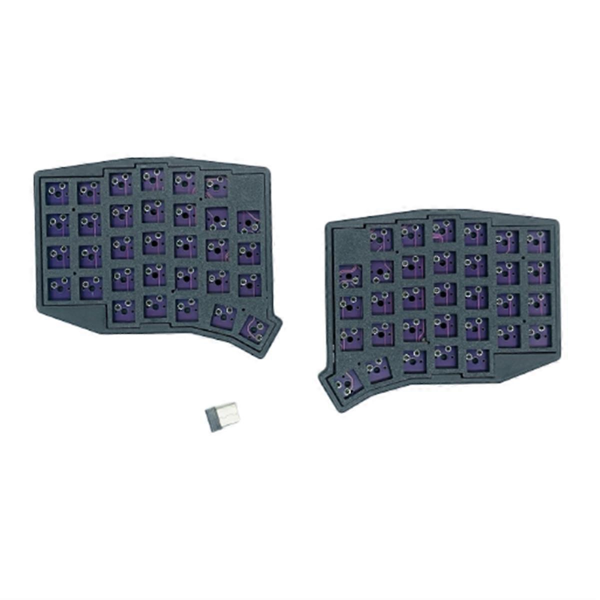 Split Wireless Split Keyboard Hot Swap 2.4g Single Mode Vial Programming Custom Keyboard Office Mechanical Keyboard