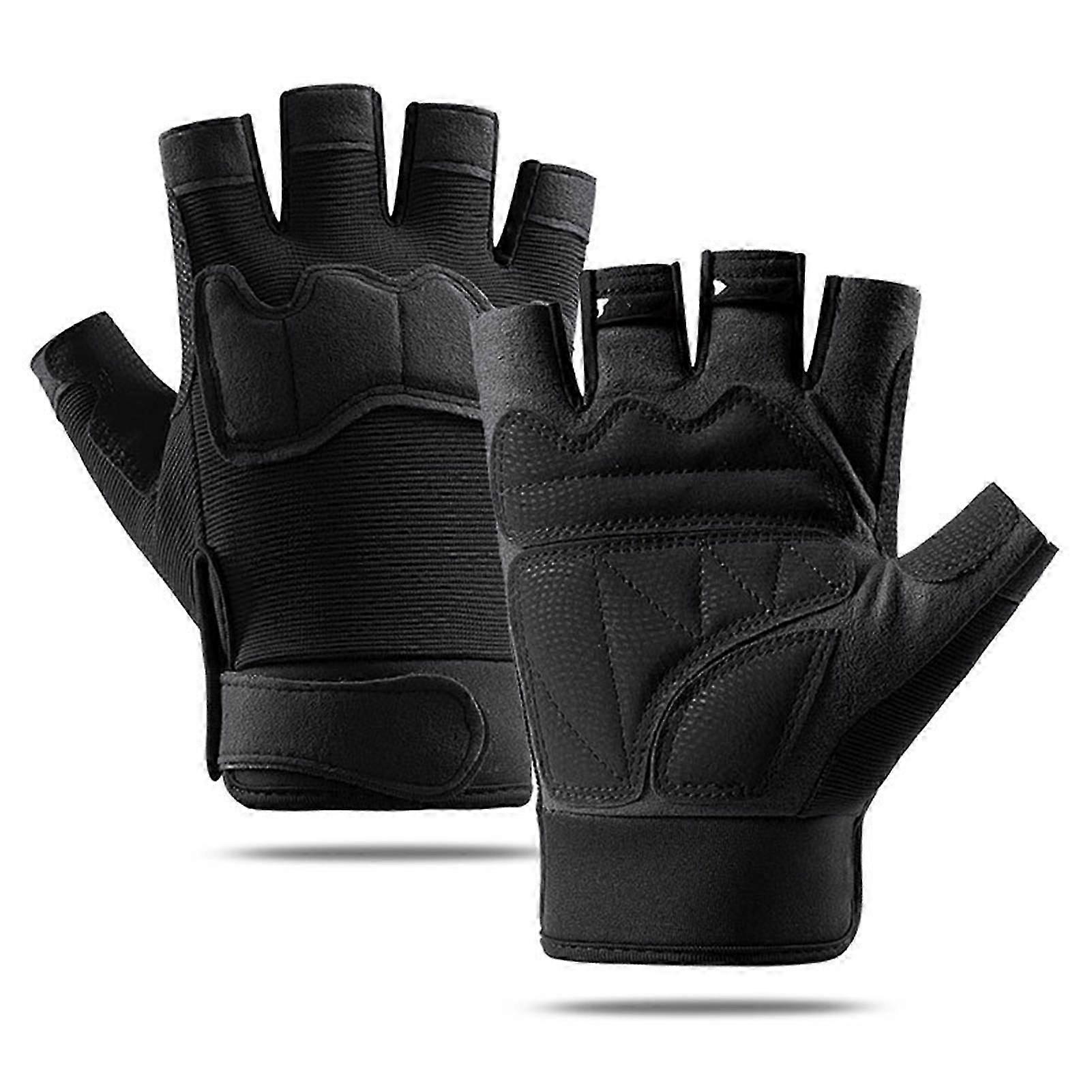 fitness gloves for men multifunctional short finger sweat absorbent