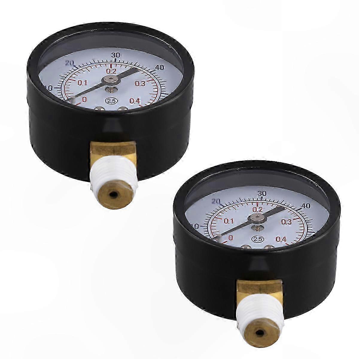 2-Pack Pressure Gauge for Sand Pool Filters, Compatible with Pro Series Models