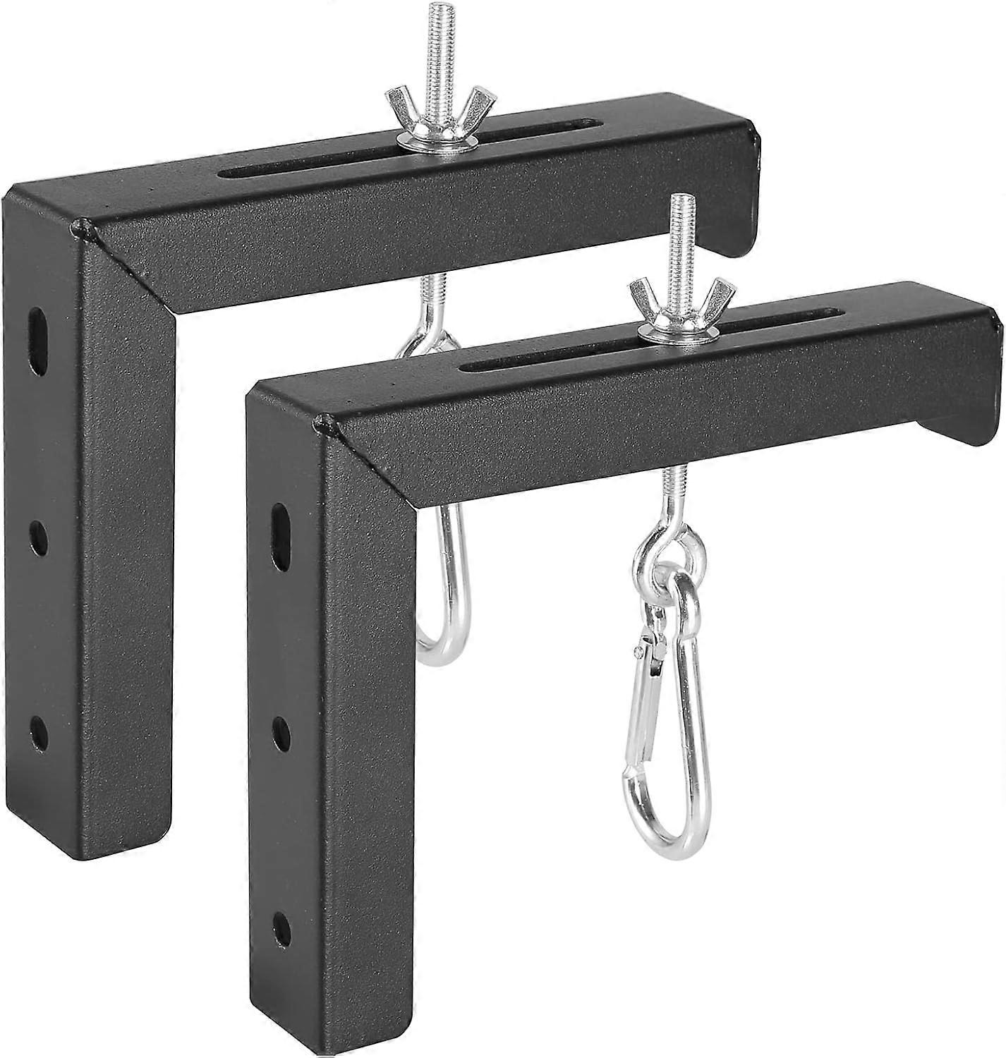 Projector Screen Wall Ceiling Mount Hanging L-Bracket, 6 Inch Adjustable Mounting Drop Hooks Kit, We