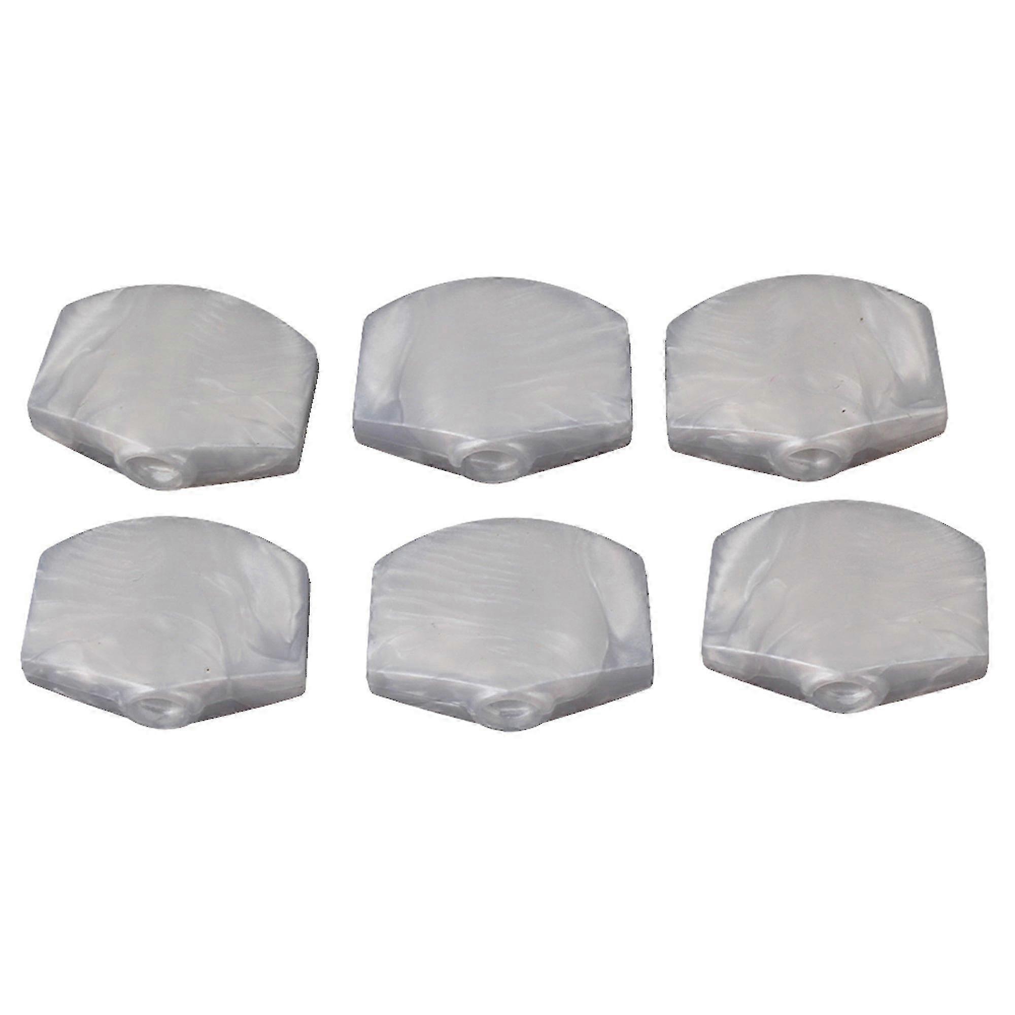 Guitar Tuner Machine Head Buttons White Pearl Tuning Key Square Buttons Set of 6