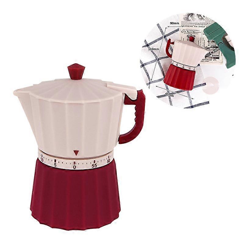 1pc Moka Pot Design Timekeeper Creative Mechanical Timer