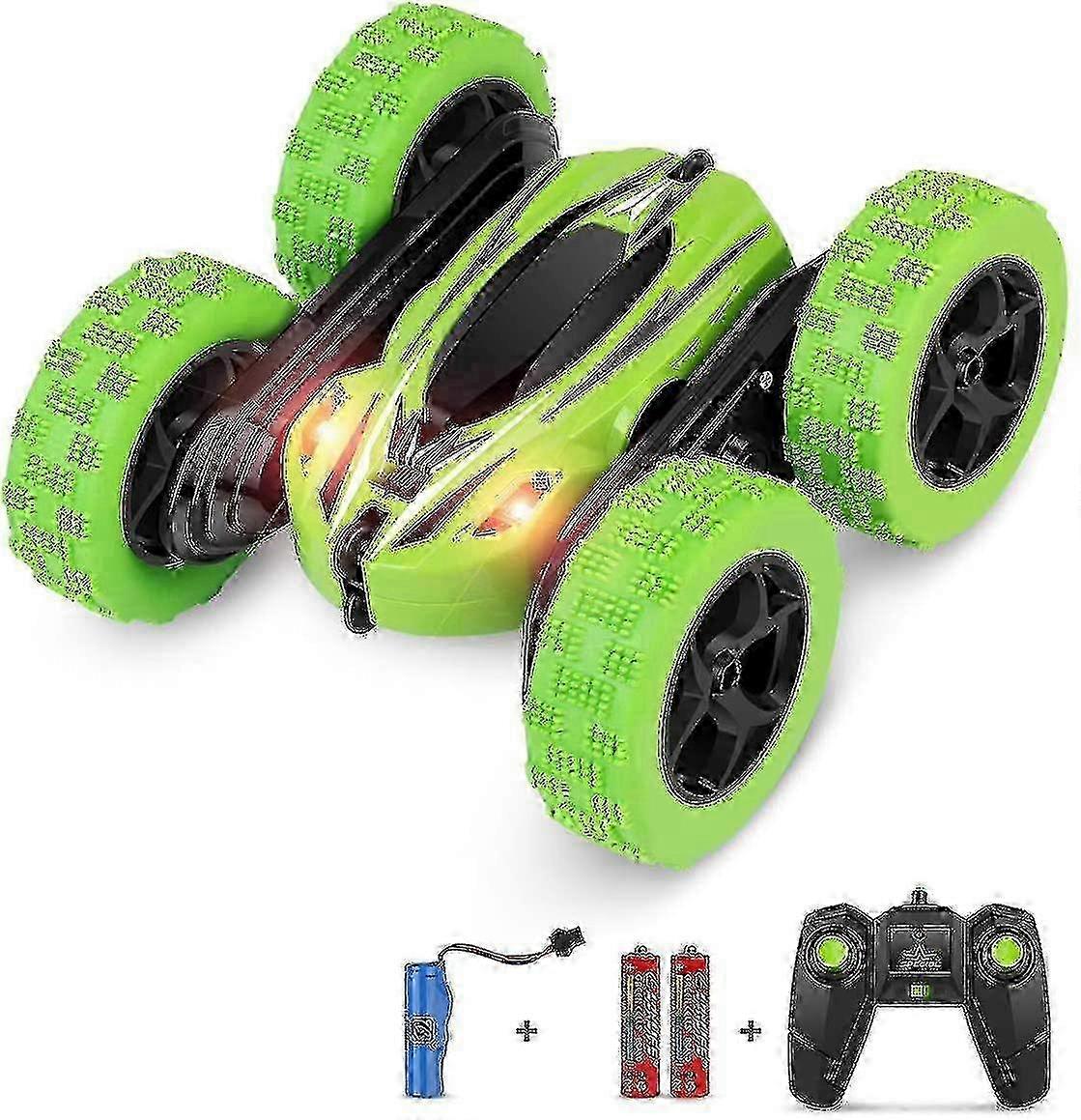 2025 Remote Control Car, Rc Car Remote Control Stunt Car Double Sided Rotating Tumbling 360 Degree Flips, Rc Truck With Led Headlights, 4wd 2.4ghz Off