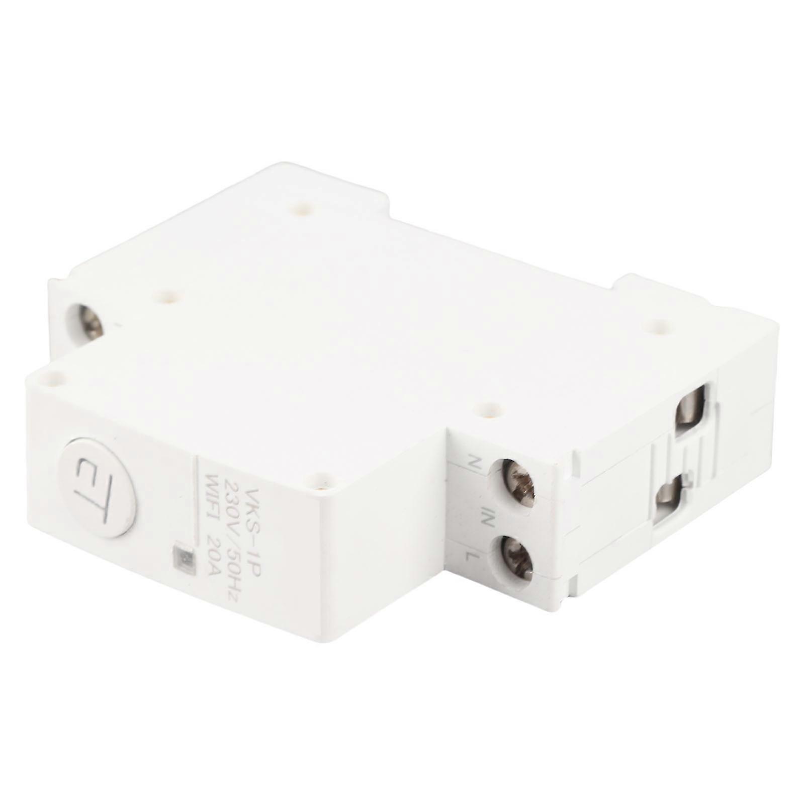 Intelligent WIFI Circuit Breaker Remote Switch 1P 230V 20A IP20