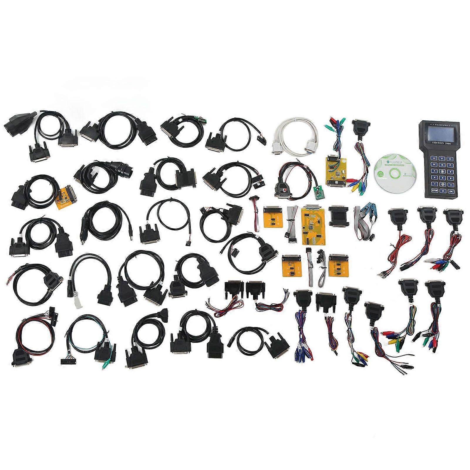 Für Tacho Pro 2008 Kilometereinsteller Vollkabel Dash Programmer LCD-Display Hintergrundbeleuchtetes Universalwerkzeug