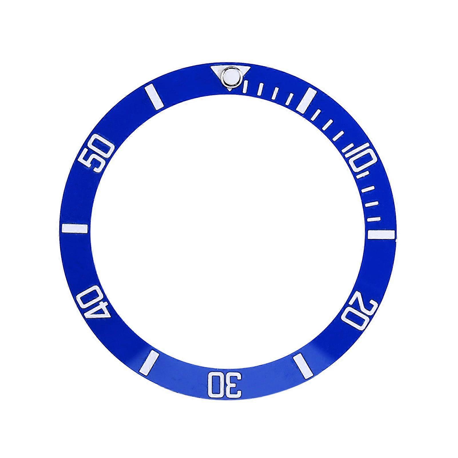 Watch Wristwatch Aluminum Material Loop Bezel Insert Ring Replacement Part (Blue)