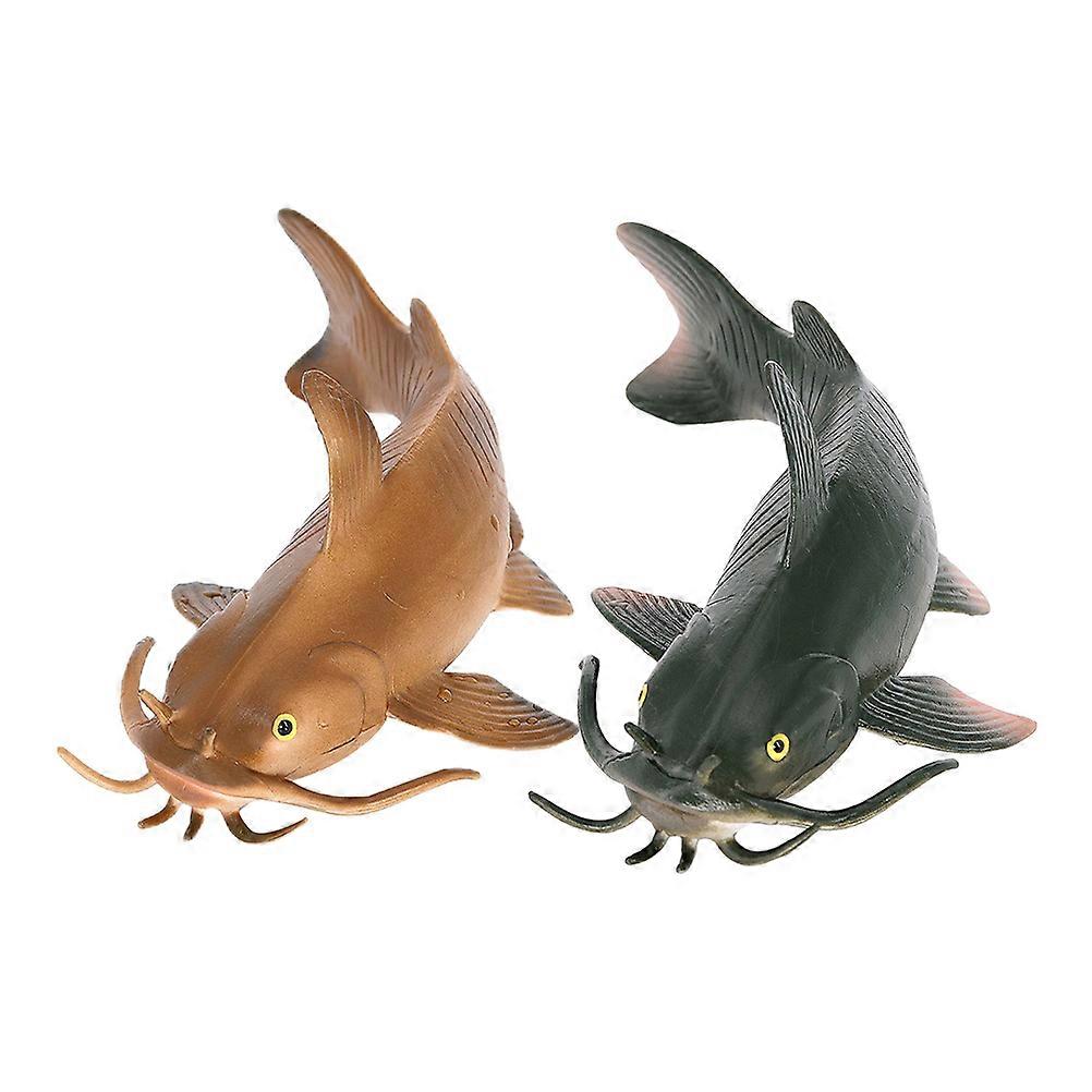 Simulation Fish Figurines Plastic Fish Models for Kids Interactive Teaching 8Pcs