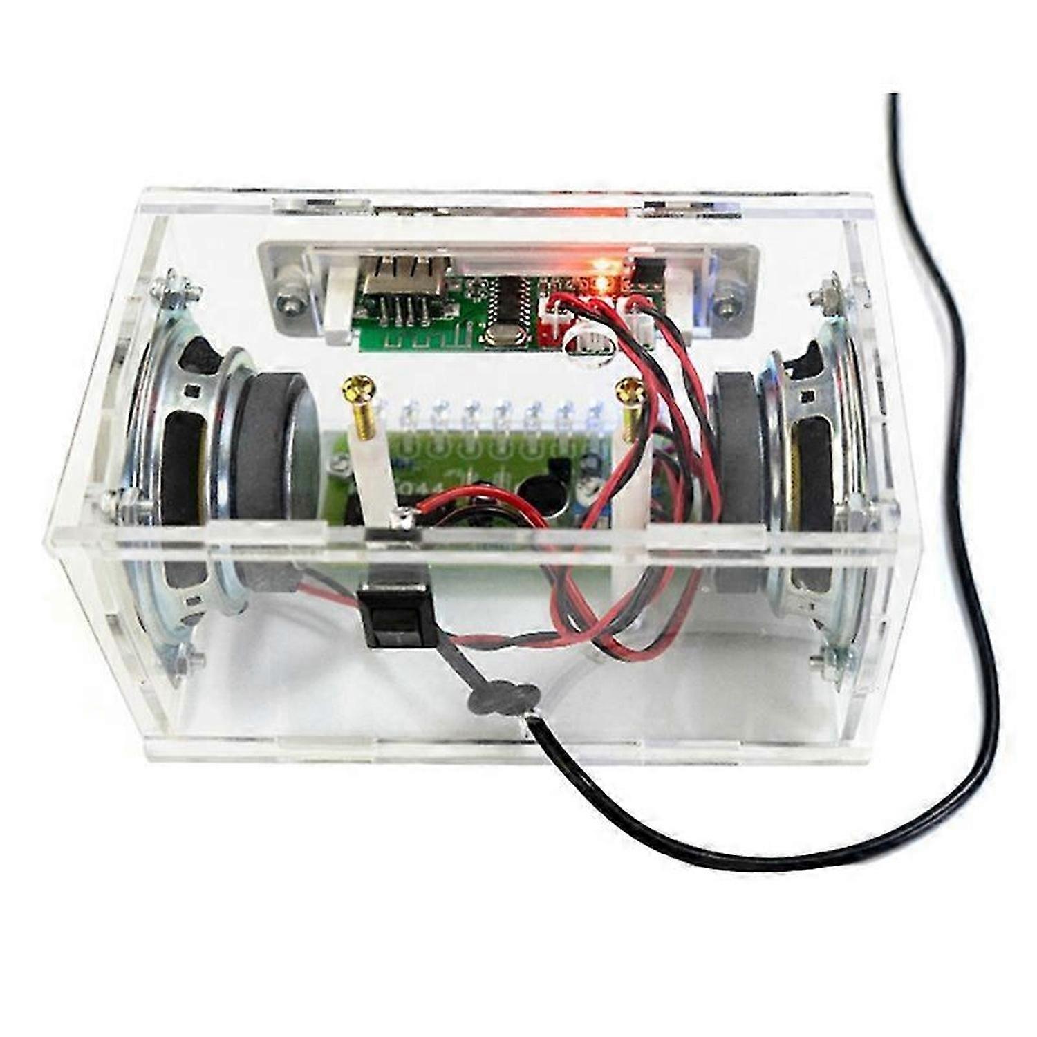 DIY Electronic Kit Bluetooth Speaker Music Spectrum Soldering Practice LED Flash Display Soldering P