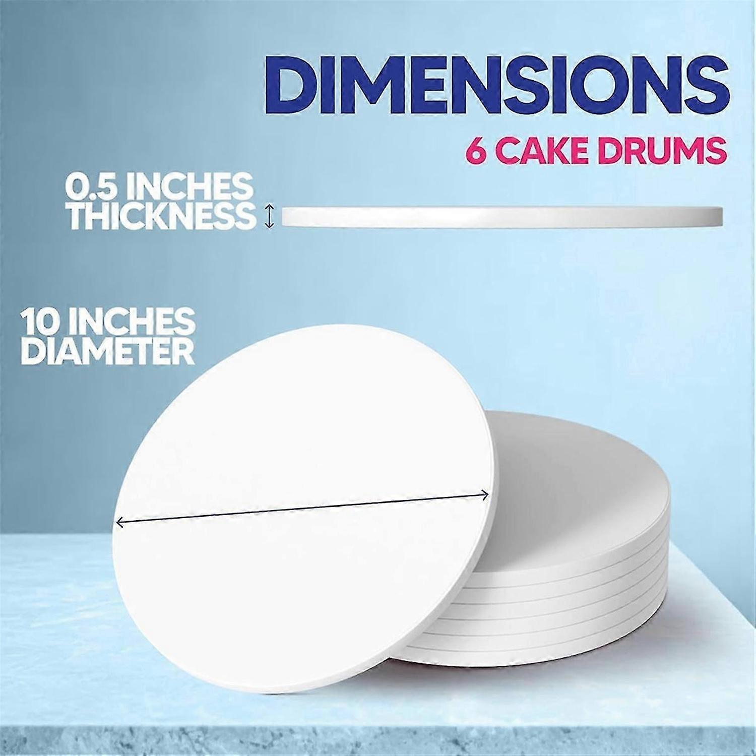 Cake Boards,10 Inch Cake Drum Cake Boards Round - Bend Resistant