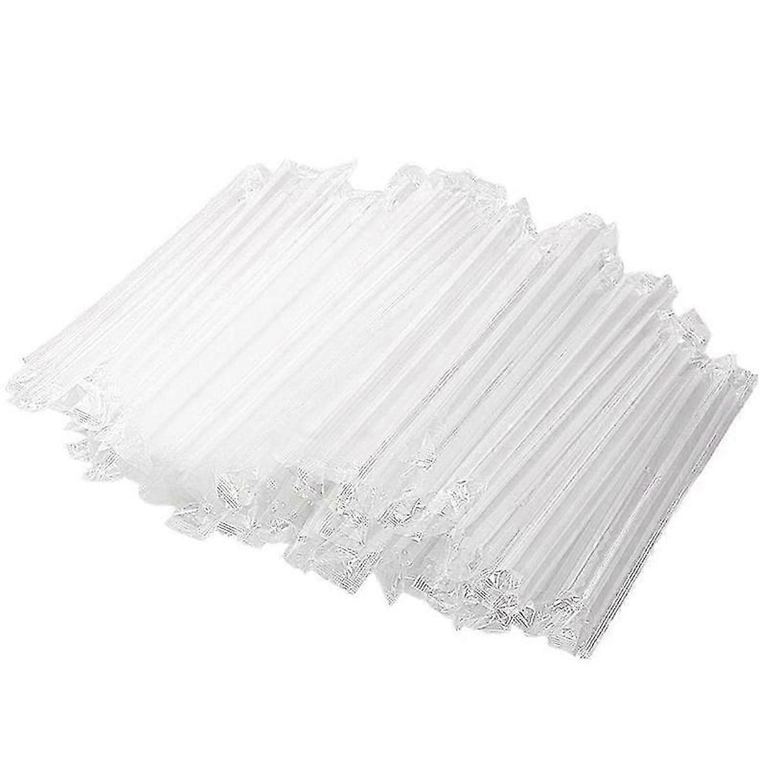 300Pcs Clear Plastic Drinking Straws for Milkshake Bubble Tea Jumbo