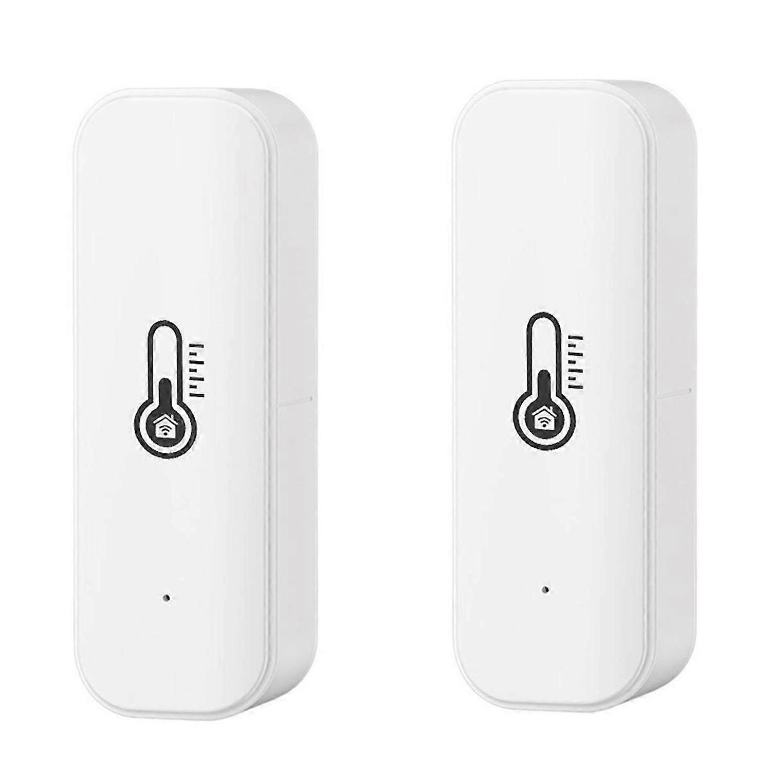 2Pcs Tuya Smart Temperature Humidity Sensor Indoor Humidity Sensor APP Monitoring for Home Assistant