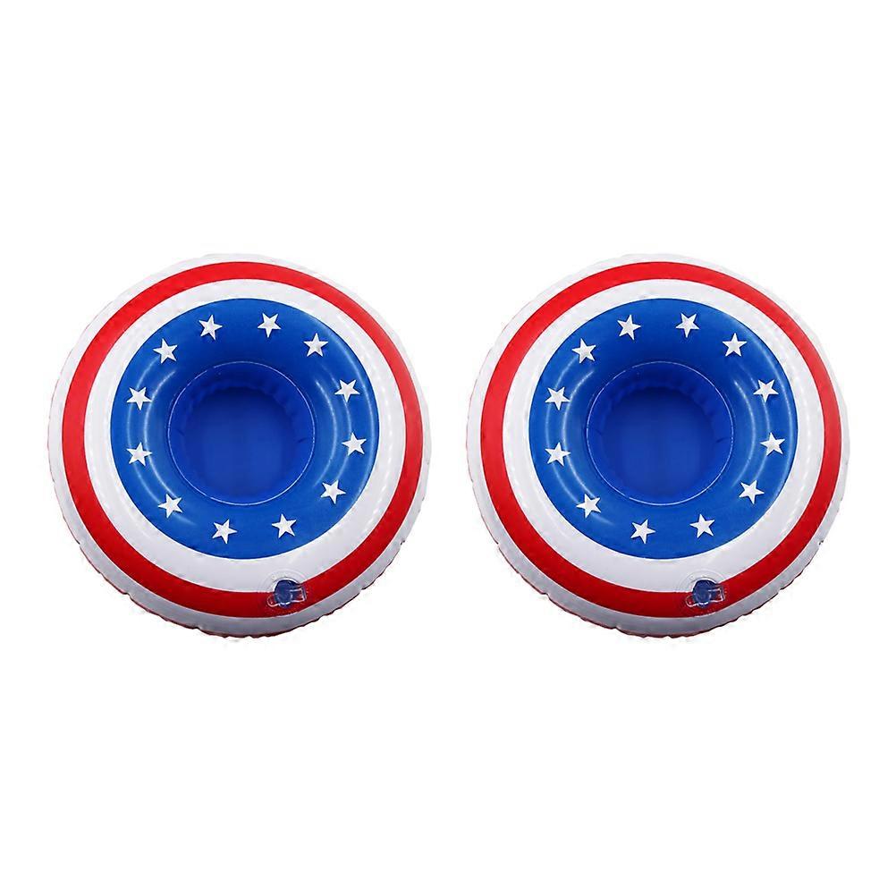 Inflation Table Placemats American Flag Cup Holder for Decoration 4Pcs