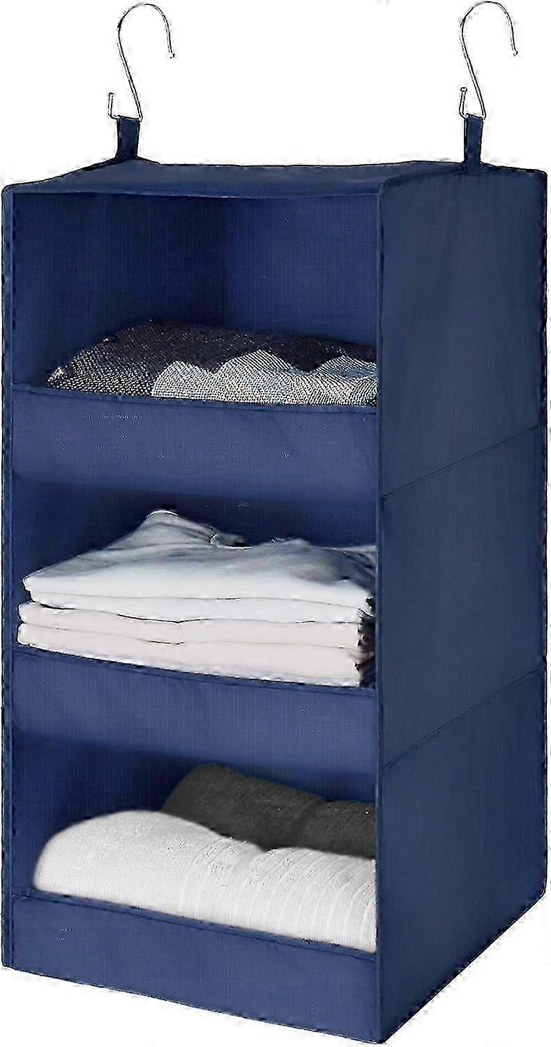 Rv-friendly Hanging Closet Organizer, Space-saving Fabric Shelves For Travel And Home