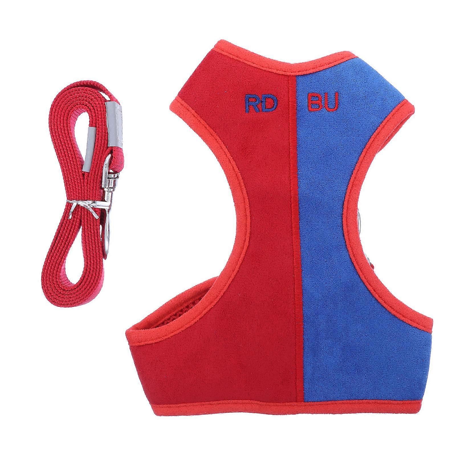 Breathable Pet Harness And Adjustable Leash For Dogs Suitable For Training 1 Set