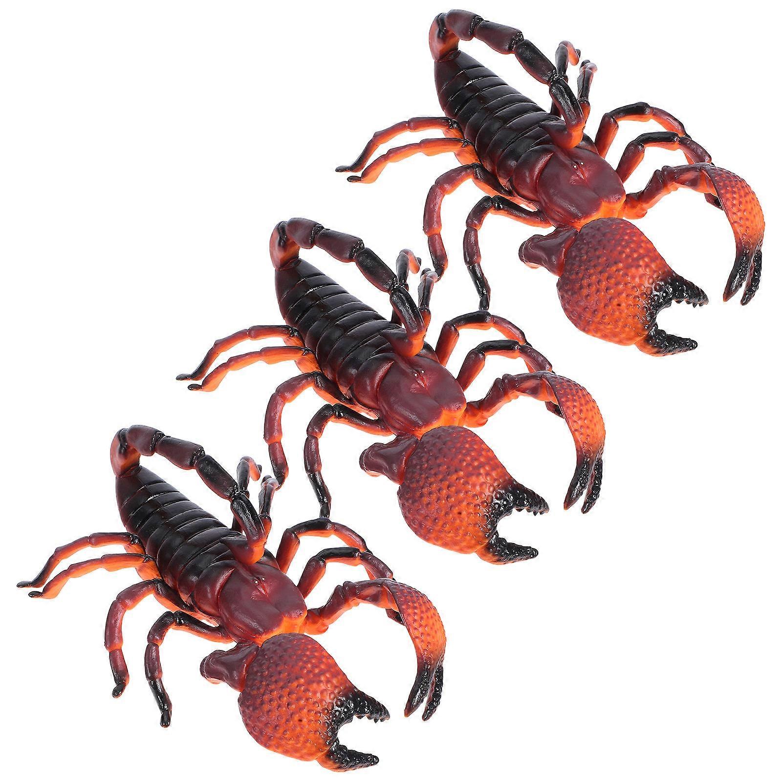 Scorpion Model Figurine for Decor 6Pcs Realistic Plastic Insect Toy Set
