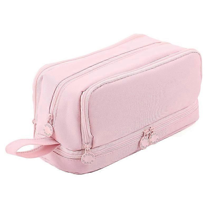 Large Capacity Pencil Case Pencil Pouch Pen Bag,Pink