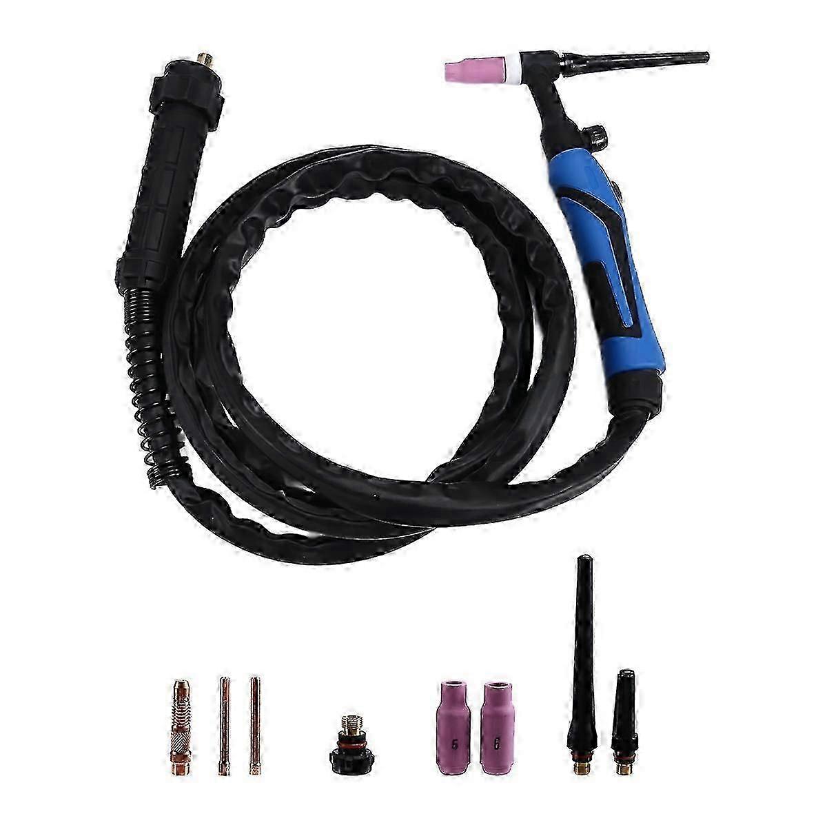 WP26FV TIG Welding Torch 200A Arc Welding Tool -26fv 3 Meters Tungsten Arc Welding Tool European Interface Edition 0617