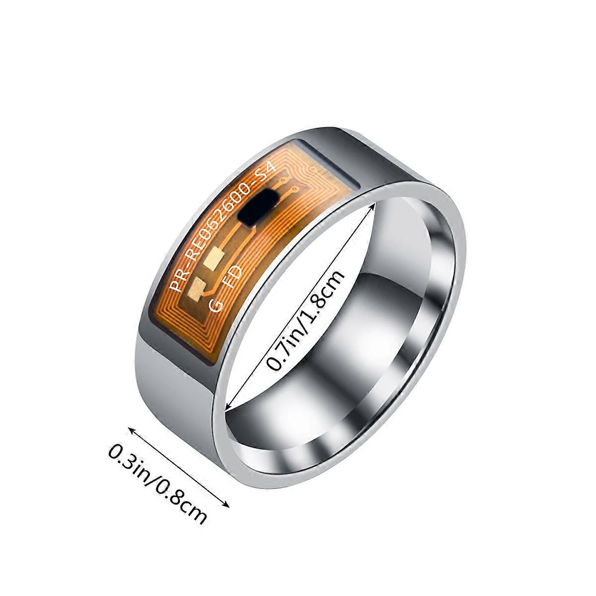 Smart Ring 8mm for Personal Information Exchange Wearable Device