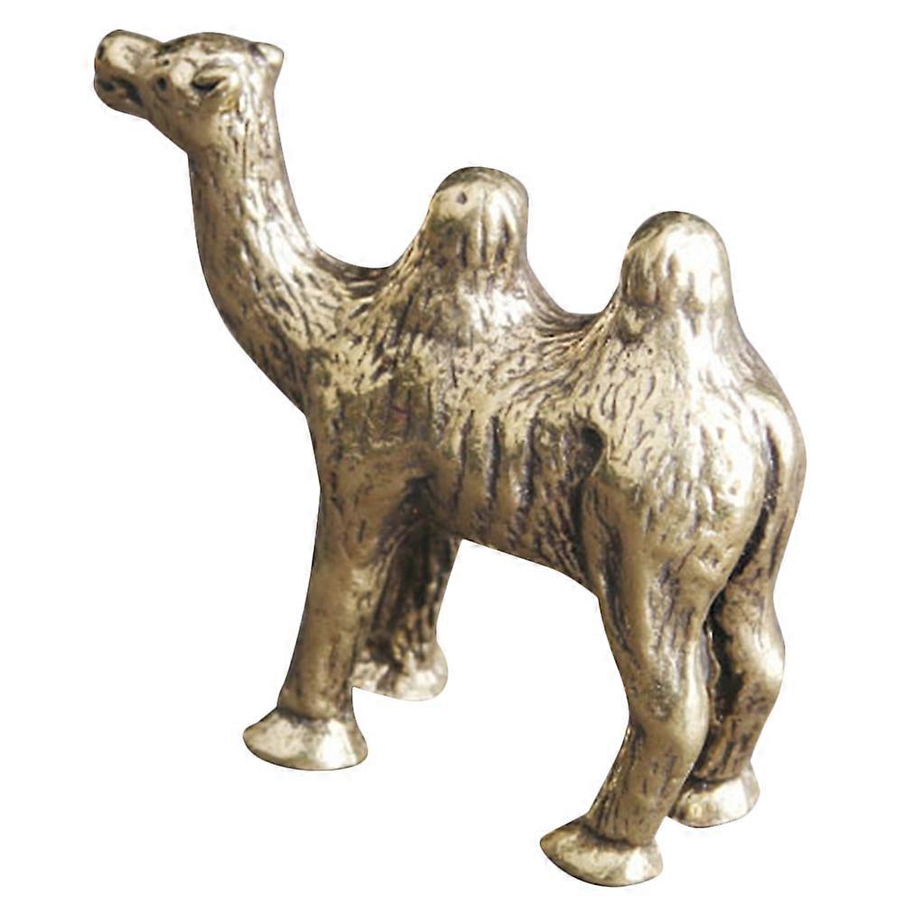 Brass Camel Decoration for Living Room Golden Brass Figurines 5Pcs
