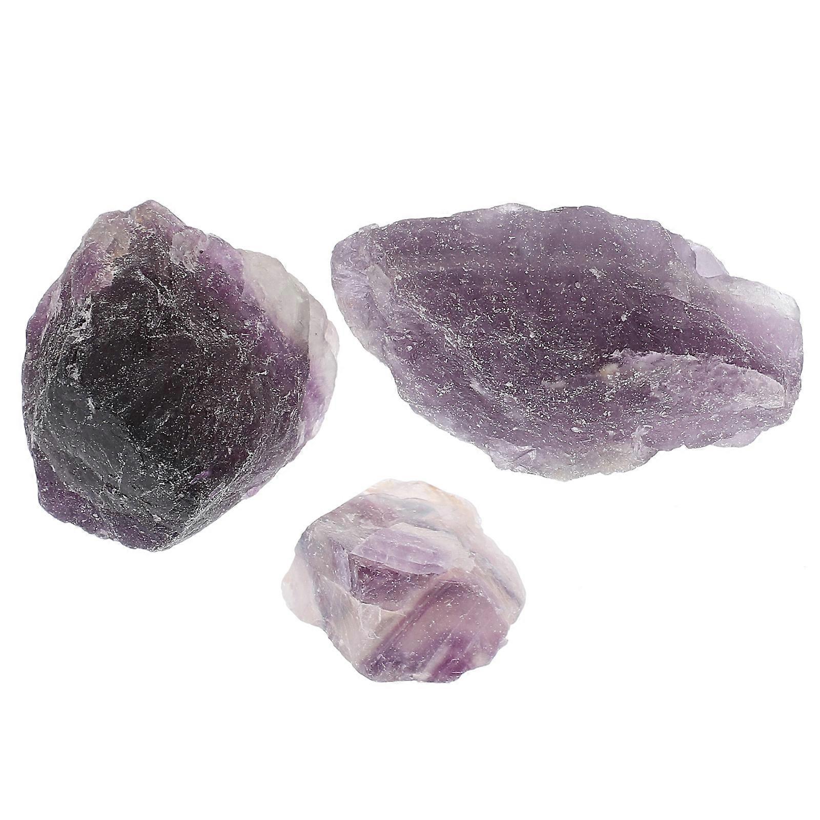 Purple Crystal Stone Decor for Decorating 4Pcs Crystal Statue Ornament