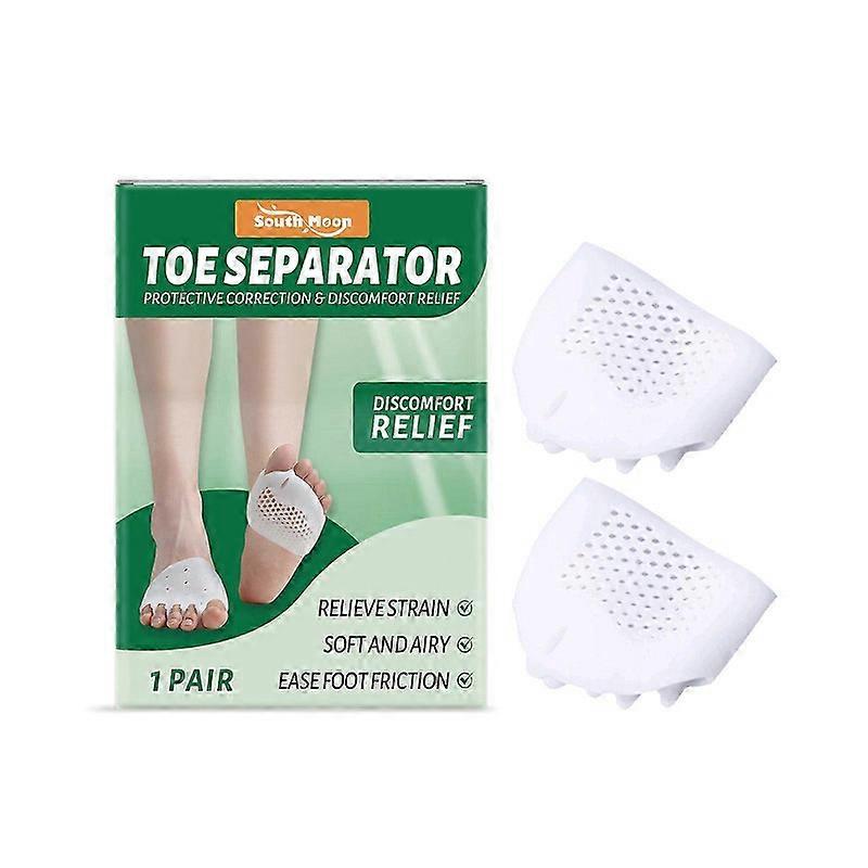 Silicone Toe Separators for Women Men, Toe Separators Bunion Corrector Cushion for Overlapping Toes, Breathable Soft and Comfortable Gel Foot Cushions