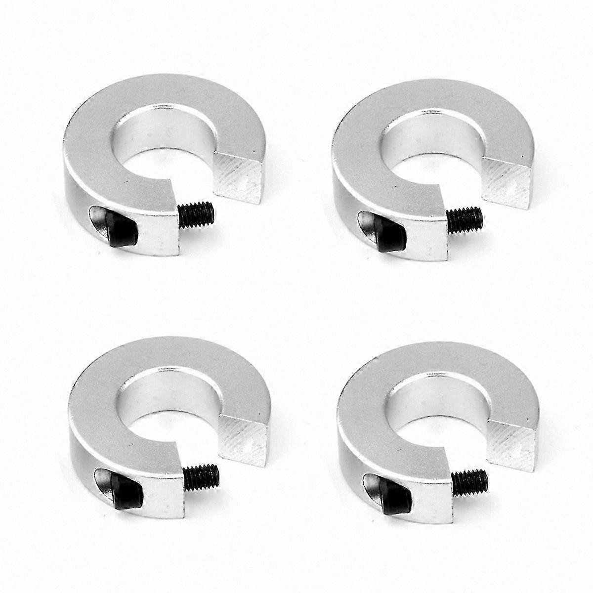 4-Pack Aluminum Stop Collars for SBR20 Linear Rails, CNC Machined Compatibility