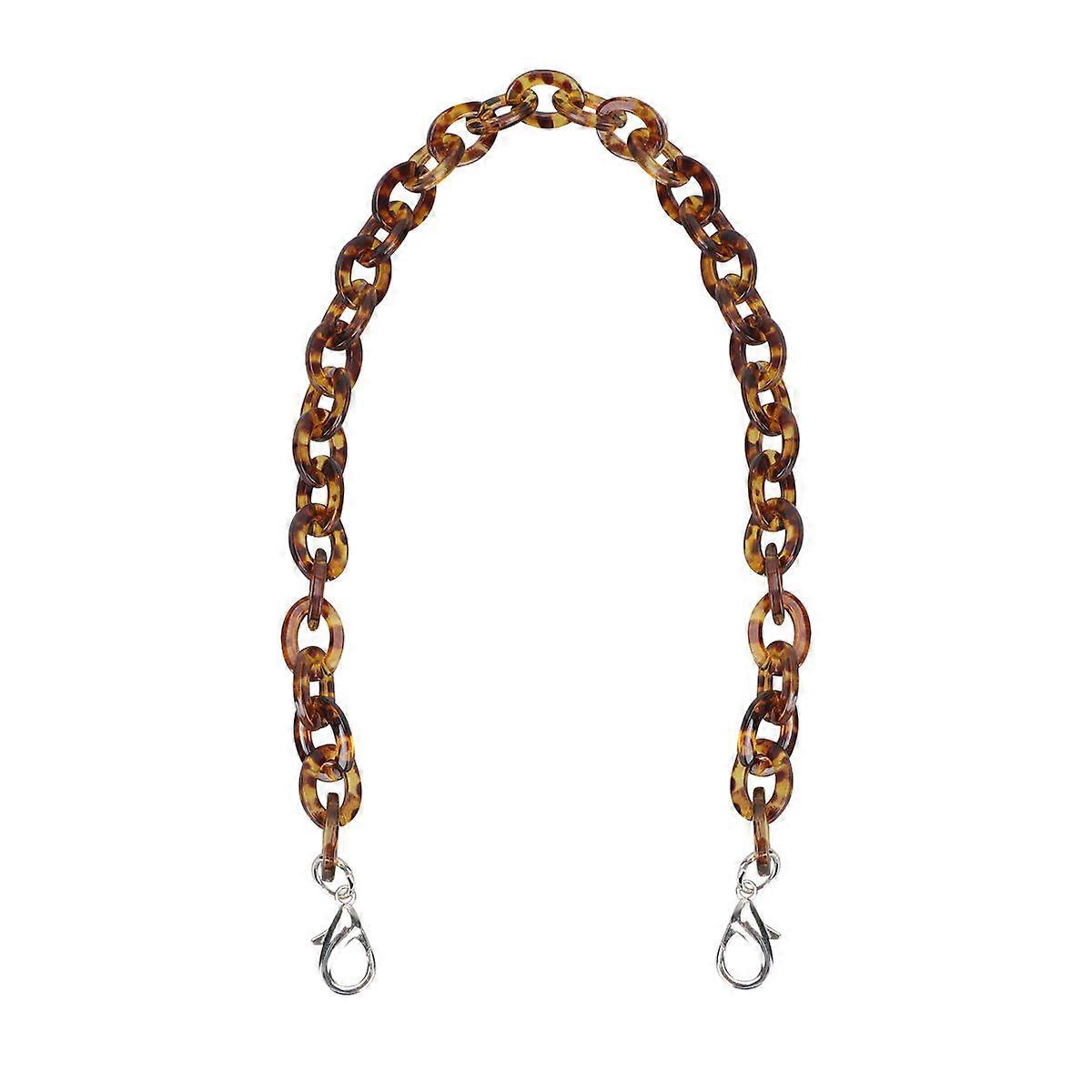 60CM Length Shape Chain Tote Bag Acrylic Decorative Chain Accessory Dual End Alloy Buckle Straps Replacement Handbag Pouch Chains Straps for DIY Small