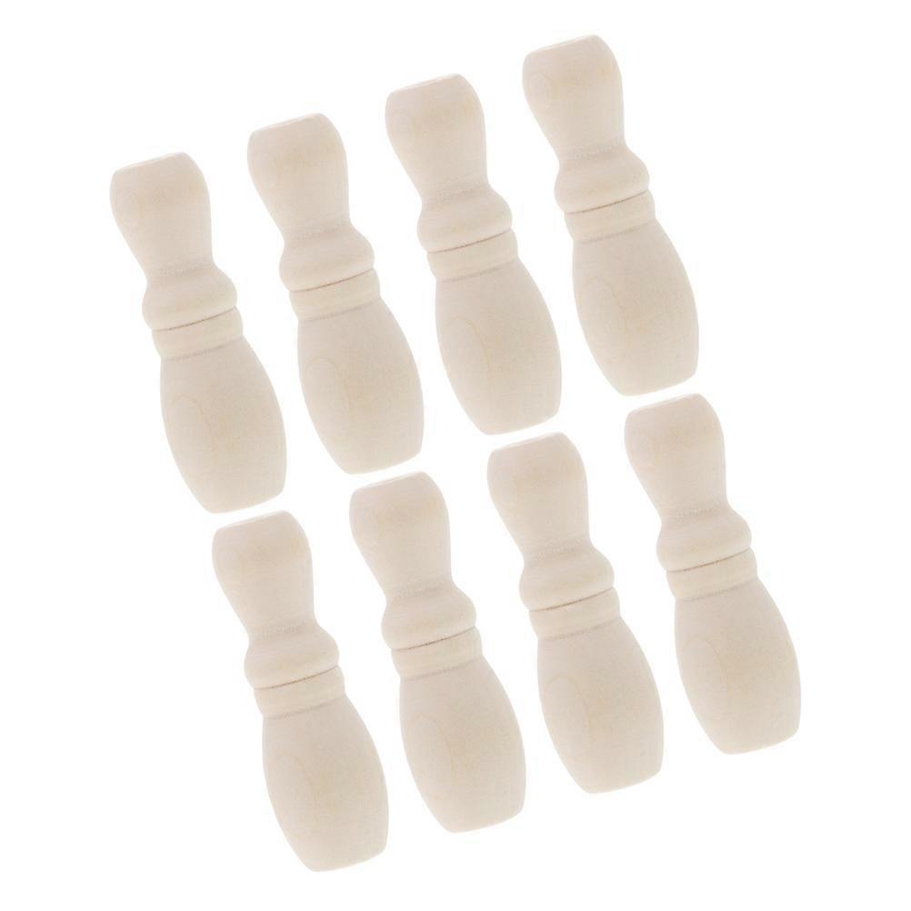 Window Blind Cord Knobs Wooden Blind Pull Cord Knobs for Curtains 16Pcs