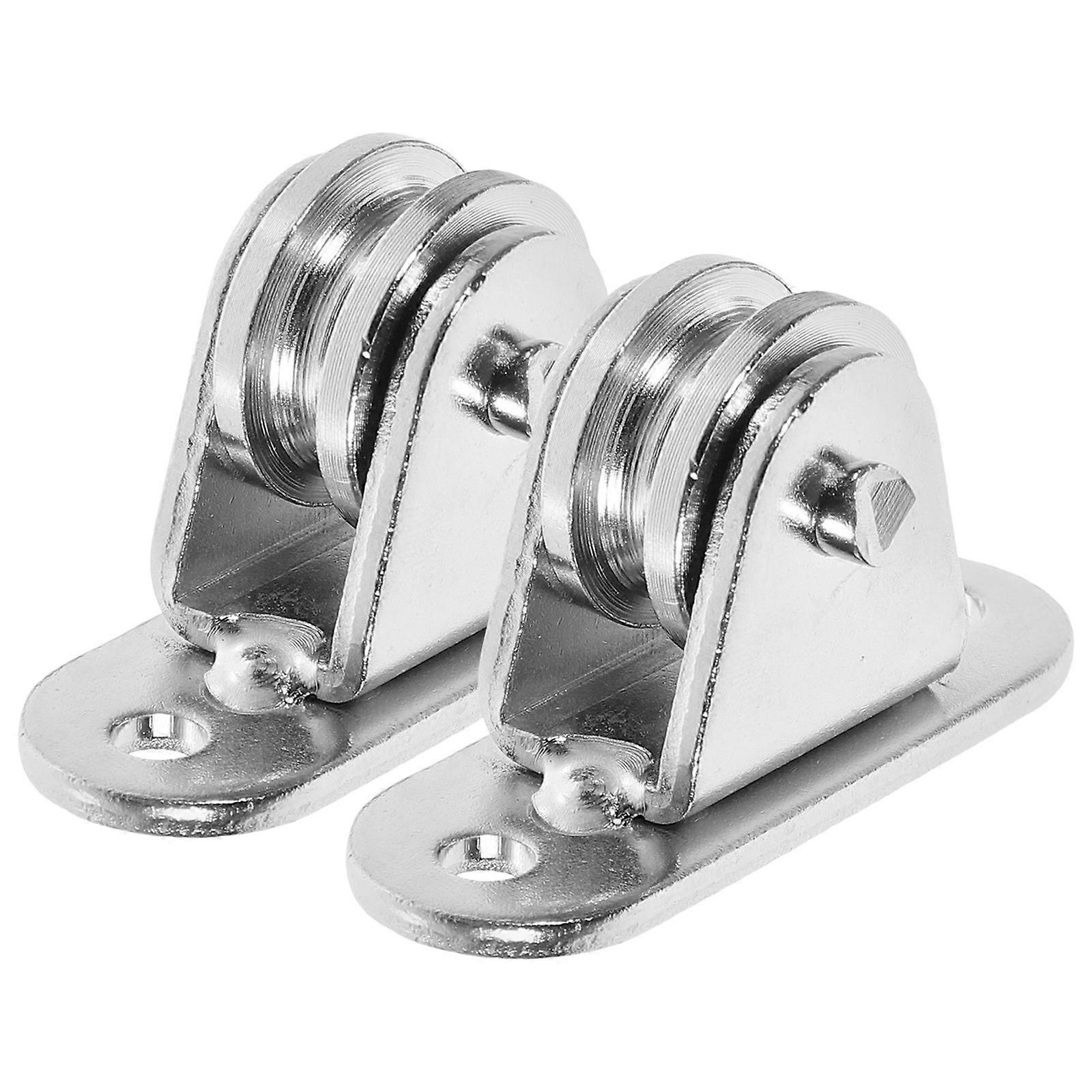 Heavy Duty Pulley 8 Pcs Removable Pulleys Suitable For Rope Systems In DIY Projects And Greenhouse Installation 6.10X3.40X2.50CM Material Handling