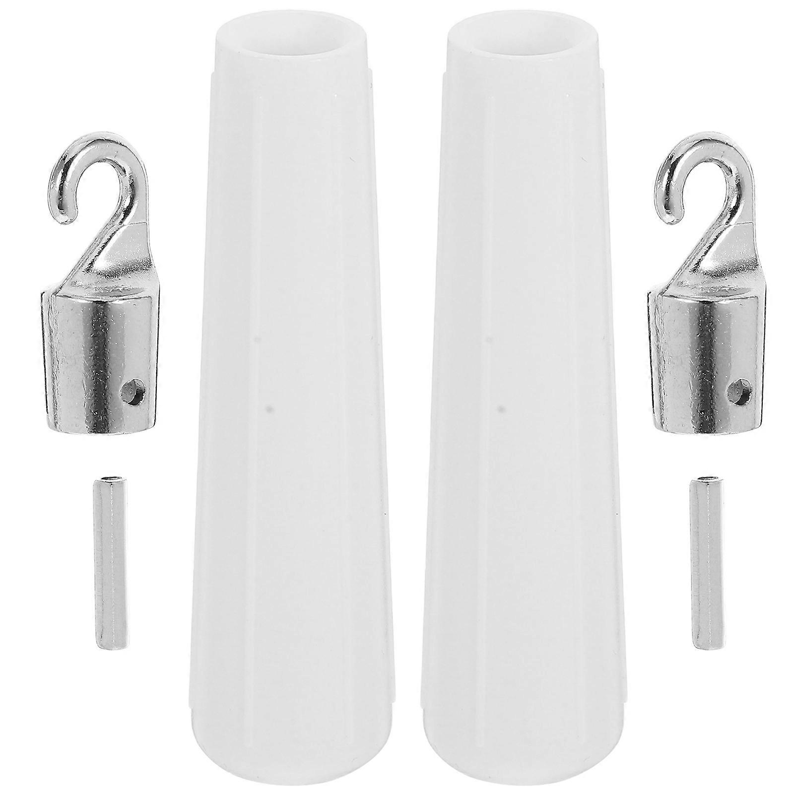 Metal Curtain Stick Hook And Handle For Window Opener DIY Users Practical Replacement Parts 20Pcs Set Performance