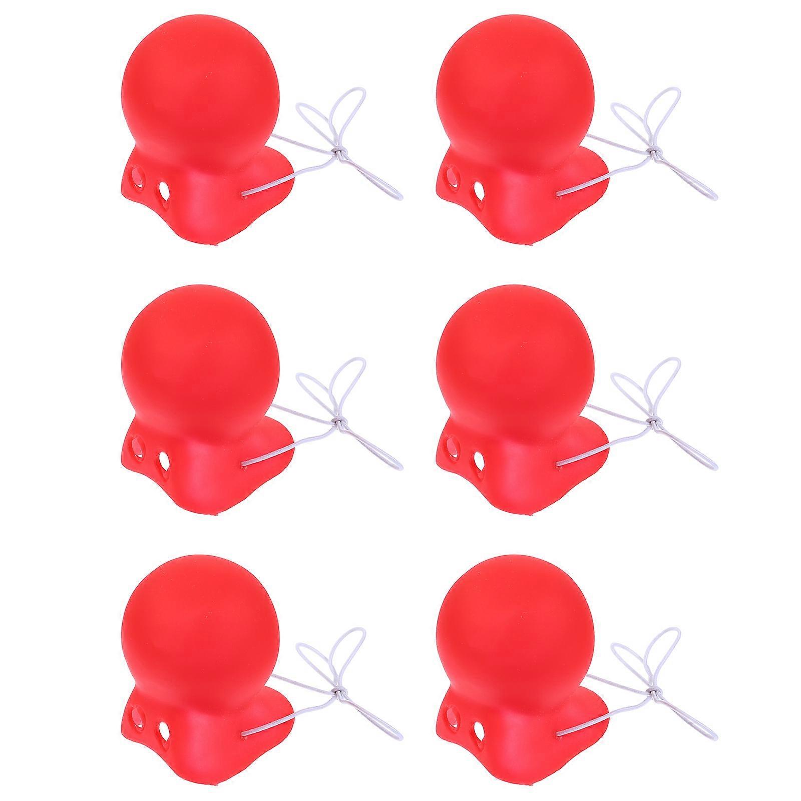 Red Clown Fake Nose for Cosplay 12Pcs Funny Party Costume Accessory