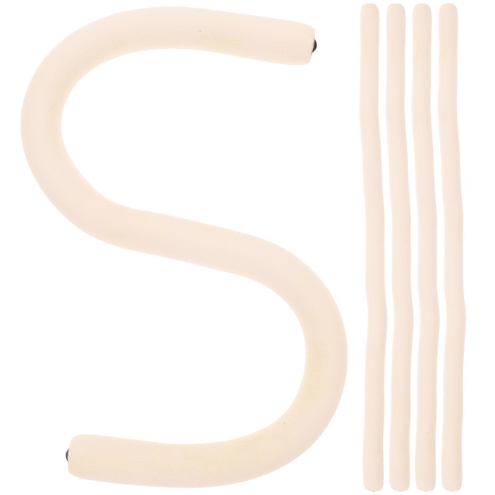 Beige Adjustable Flexional Hook Bending Phone Holder 15 Pcs Hooks For Bedroom Home Use No Drilling Required