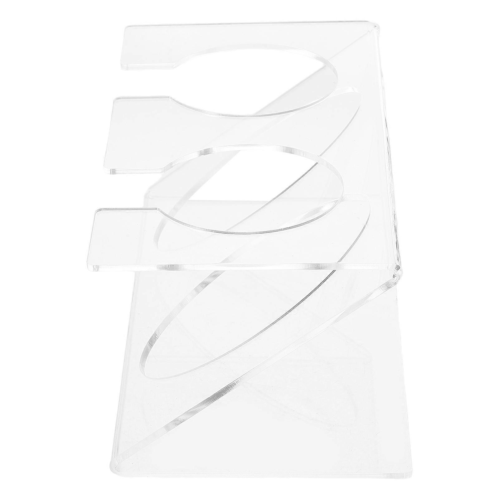 Clear Acrylic Test Tube Holder for Storage 3Pcs Coffee Bean Display Rack