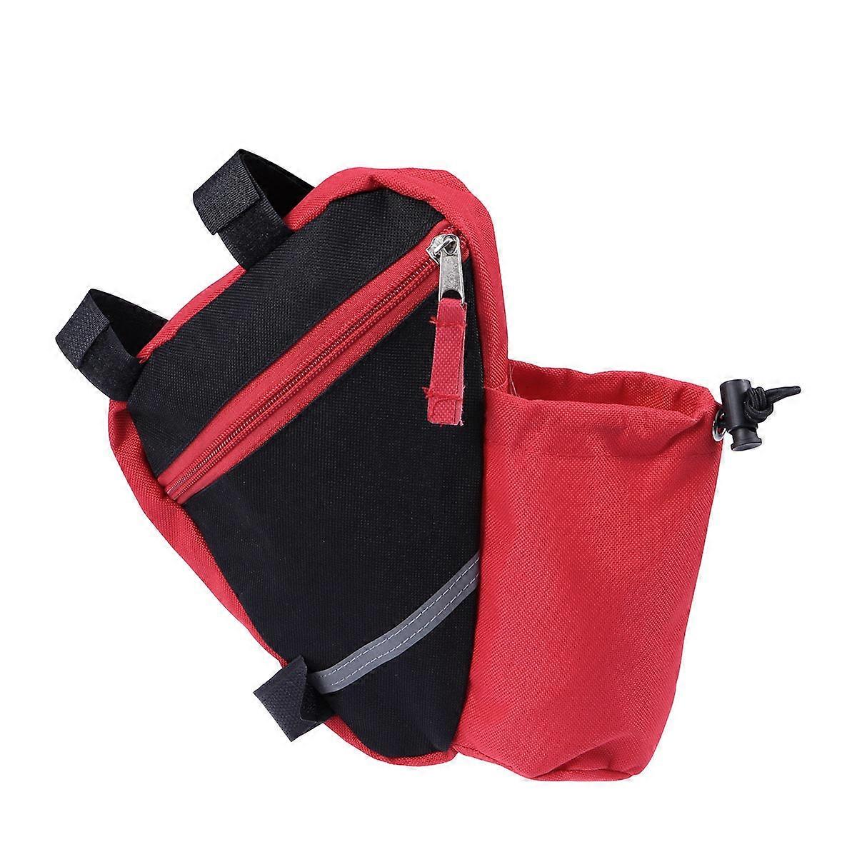 Mountain Biking Accessories Pouch Red Nylon Material Slim Storage 1Pack