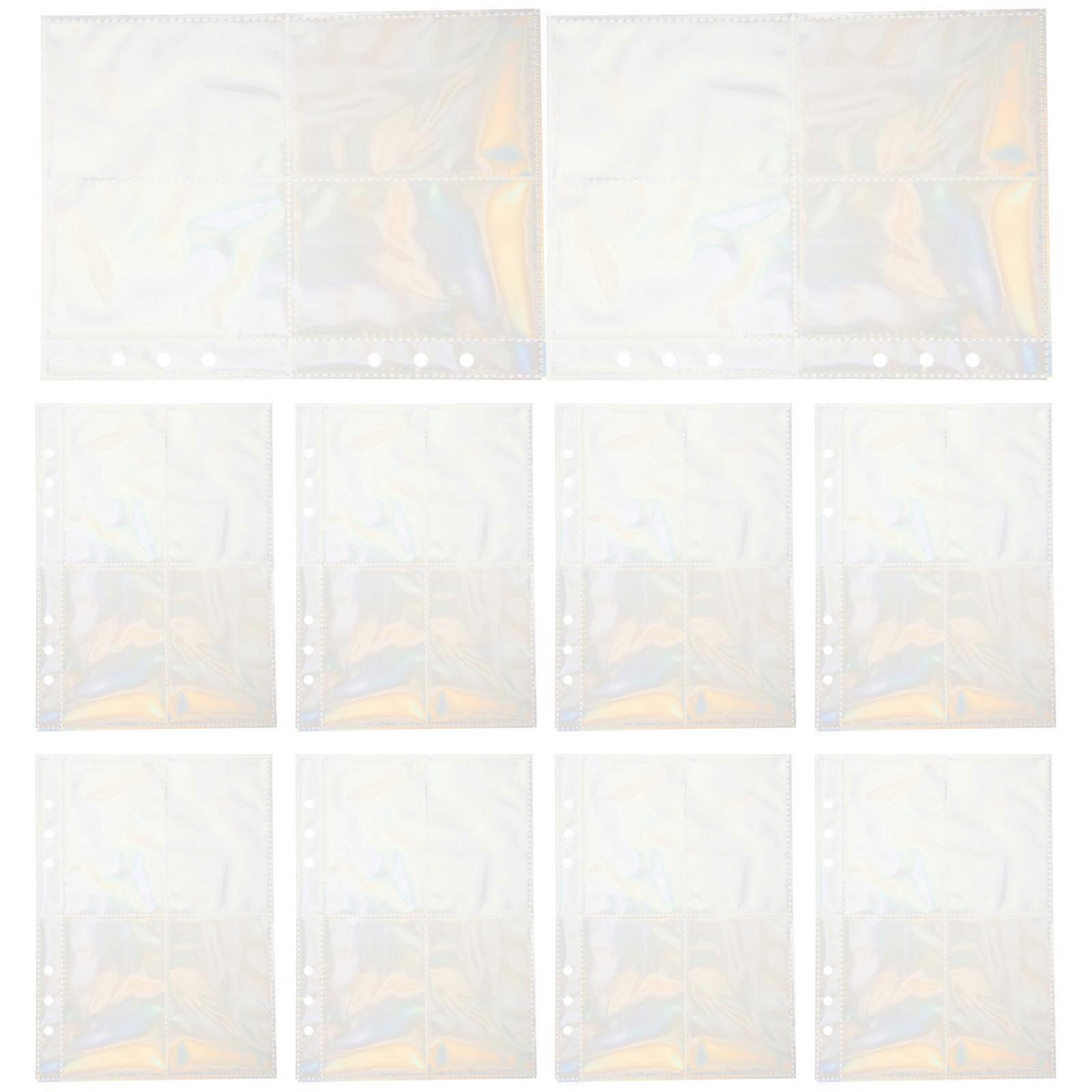 Clear Photo Sleeves Binder Photo Album Pages for Storage Use 40 Sheets