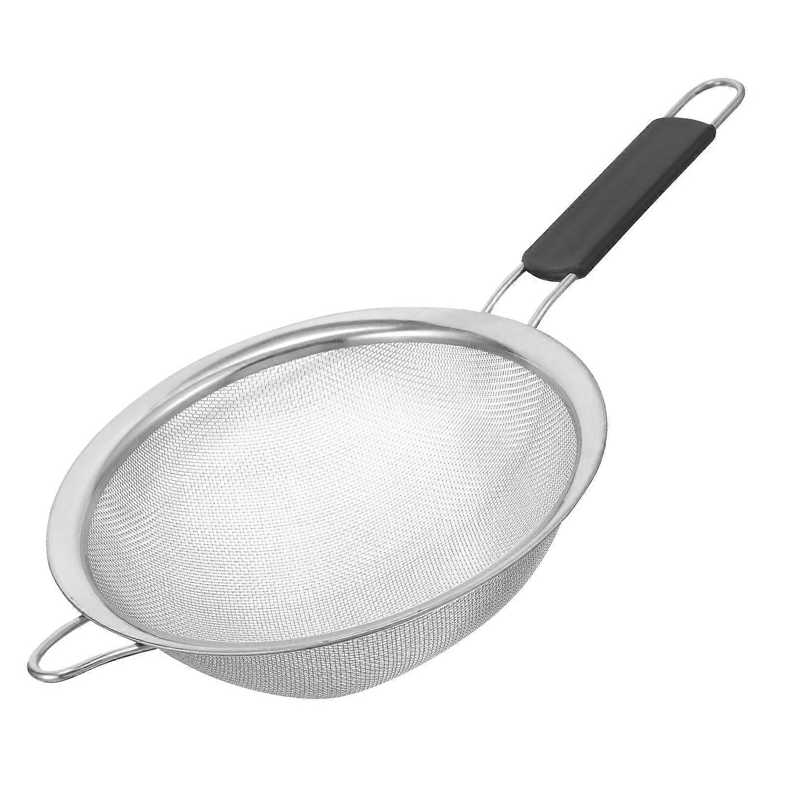 Large Stainless Steel Sieve Kitchen Tool L 20 Inch for Straining and Filtering Ingredients 1Set